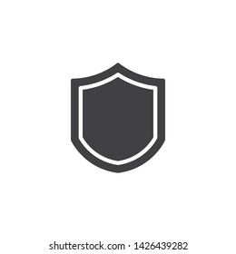 Shield vector icon. filled flat sign for mobile concept and web design. Security protection glyph icon. Insurance symbol, logo illustration. Vector graphics
