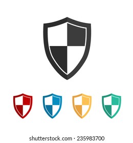 shield   - vector icon, flat design