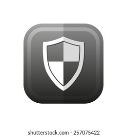 shield - vector icon, flat design