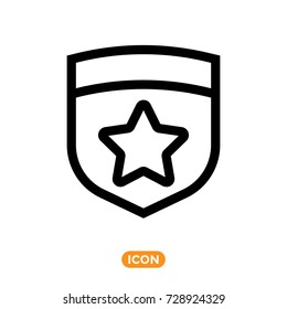 Shield Vector Icon. Guard Symbol