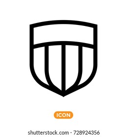 Shield Vector Icon. Guard Symbol