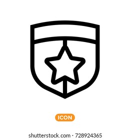 Shield Vector Icon. Guard Symbol