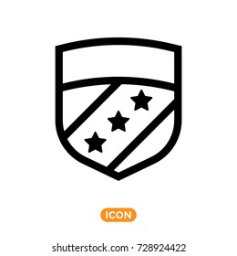 Shield Vector Icon. Guard Symbol