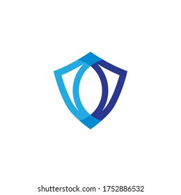 Diseño de la ilustración de icono del vector Escudo