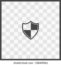Shield vector icon. Isolated illustration. Business picture.