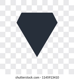 Shield vector icon isolated on transparent background, Shield logo concept