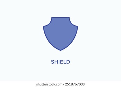 Icono De Vector De Escudo O Ilustración De Símbolo De Logotipo