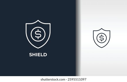 Shield Vector, Icon Or Logo Sign Isolated Symbol Illustration