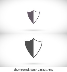 Shield  Vector icon . Lorem Ipsum Illustration design