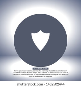 Shield Vector icon . Lorem Ipsum Illustration design