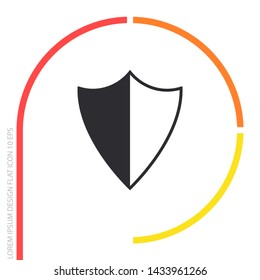 Shield Vector icon . Lorem Ipsum Illustration design