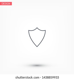 Shield Vector icon . Lorem Ipsum Illustration design