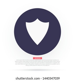 Shield Vector icon . Lorem Ipsum Illustration design