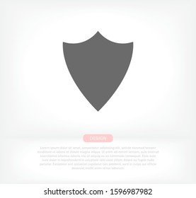 Shield Vector icon . Lorem Ipsum Illustration design