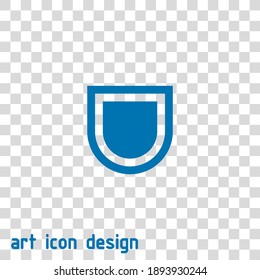 shield vector icon on an abstract background