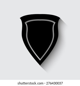 shield vector icon  on a grey background
