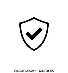 Shield vector icon. Protection icon vector. Security vector icon