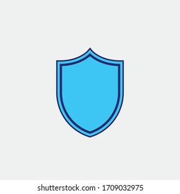 shield vector icon protection and security icon