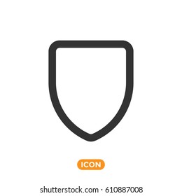 Shield Vector Icon. Protection Symbol