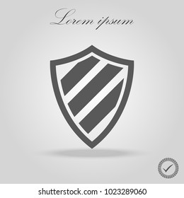 shield vector icon. secure, best shield protection logo vector.