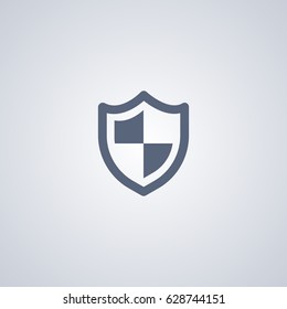 Shield vector icon, Security vector icon