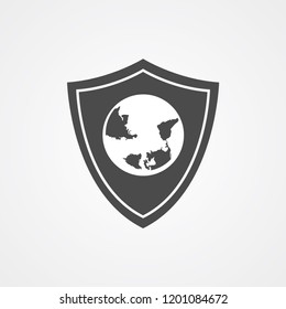 Shield vector icon sign symbol