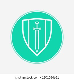 Shield vector icon sign symbol