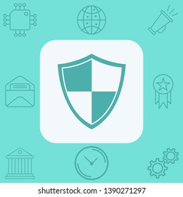 Shield vector icon sign symbol