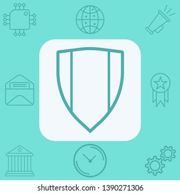 Shield vector icon sign symbol