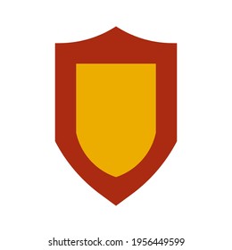 Shield vector icon symbol illustration design. Security sign shield protection badge icon. Defence guard royal emblem logo. Graphic element shape decoration guarantee silhouette blank business sign