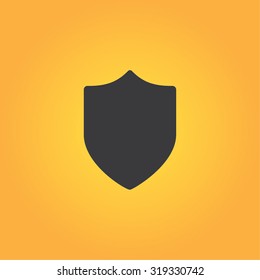 Shield vector icon for web and mobile