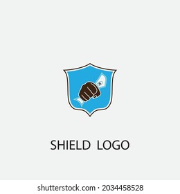 shield vector illustration design icon logo template