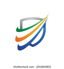 shield vector illustration design template