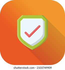 shield Vector illustration on a transparent background.Premium quality symmbols.Vector line flat icon for concept and graphic design.
