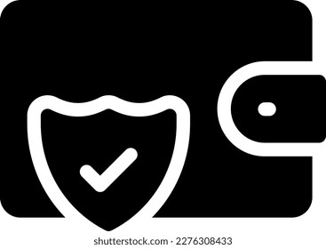 ilustración del vector blindado en un fondo transparente. Símbolos de calidad superior. Iconos vectoriales de glifos para diseño de conceptos y gráficos.