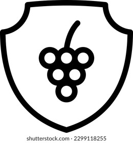 shield Vector illustration on a transparent background. Premium quality symmbols. Thin line vector icons for concept and graphic design.