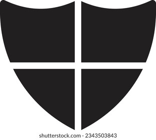 ilustración de vector blindado en un fondo transparente.Símbolos de calidad premium.Icono de vector glifos para concepto y diseño gráfico.