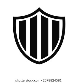 Shield vector illustration on white background