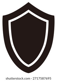 Ilustración vectorial de escudo para seguridad, protección y concepto de seguridad