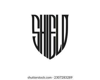 Shield vector logo design template