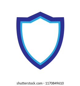 shield  vector logo icon flat - sign protection - concept security