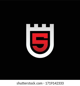 Shield vector logo, letter S logo design