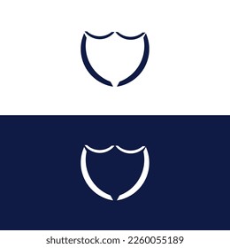 Shield vector logo template design .Shield icon 