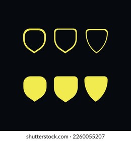 Shield vector logo template design .Shield icon 