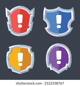 Shield vector pack in various design and shape