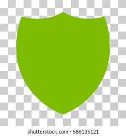 Shield vector pictograph. Illustration style is flat iconic eco green symbol on a transparent background.