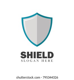 Shield vector security design element emblem illustration concept modern background on white