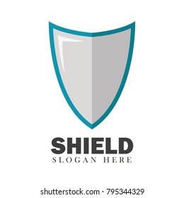 Shield vector security design element emblem illustration concept modern background on white