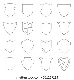Shield Vector set