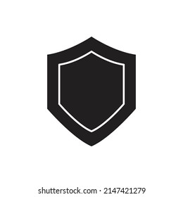 shield vector silhouette for website symbol icon